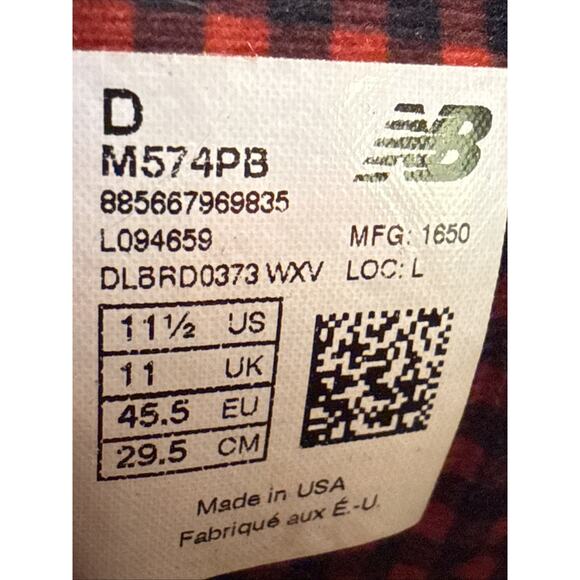 Size 11.5. - Men's New Balance US574 athletic sneakers US574 - Picture 8 of 10